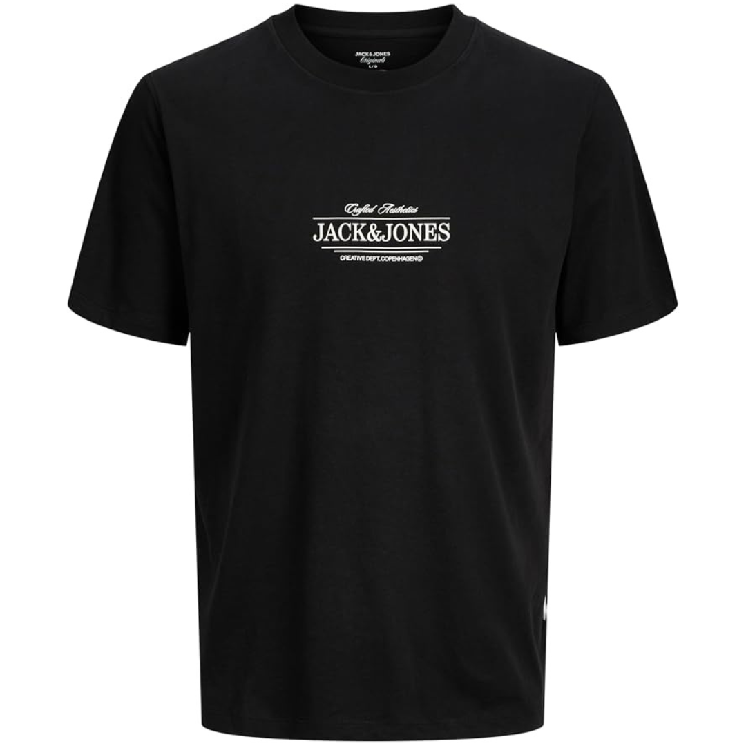 J&J Crna Muška Majica JORCASSIS MINIMAL TEE
